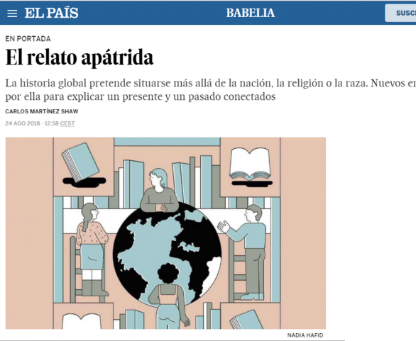 El relato apátrida, por Carlos Martínez Shaw, presidente de Instituto Atarazanas. Ilustración: NADIA HAFID