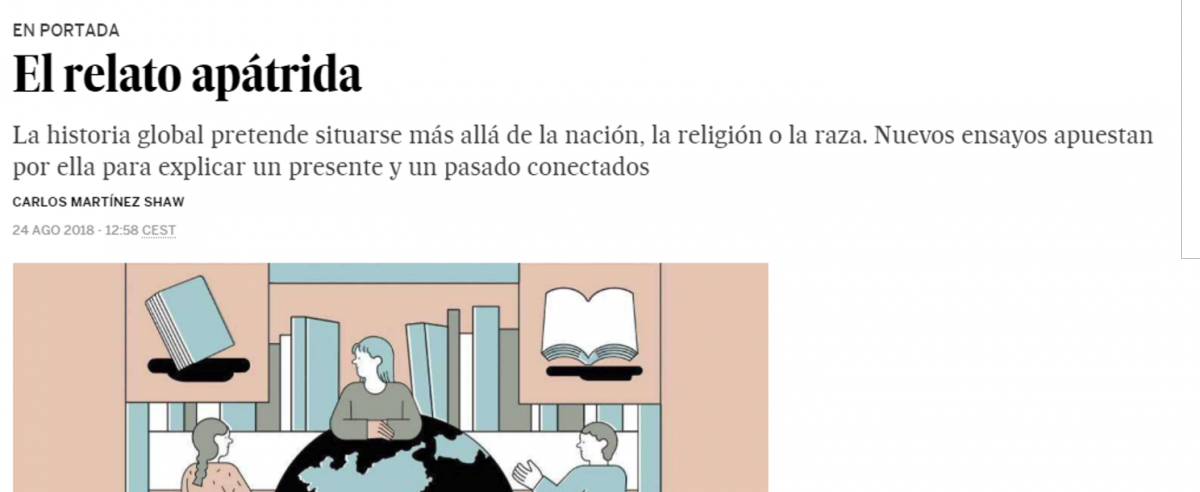 El relato apátrida, por Carlos Martínez Shaw, presidente de Instituto Atarazanas. Ilustración: NADIA HAFID El relato apátrida, por Carlos Martínez Shaw, presidente de Instituto Atarazanas. Ilustración: NADIA HAFID